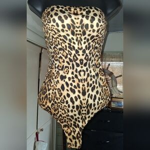 Le Lis Animal Print Bodysuit